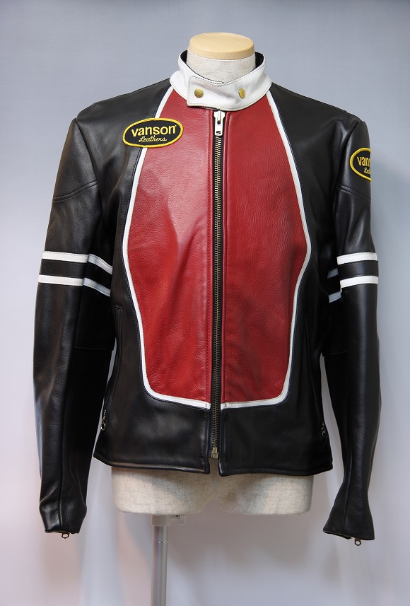 レア USA製 VANSON シングル ライダース ジャケット 40｜Yahoo